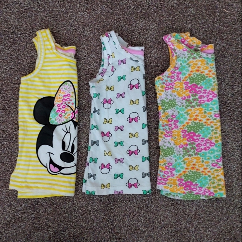 Disney Minnie Mouse 4T | 3Pack Girl TankTops